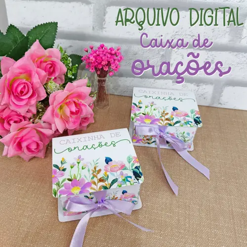 Arquivo Digital Caixinha de Orações DXF PNG