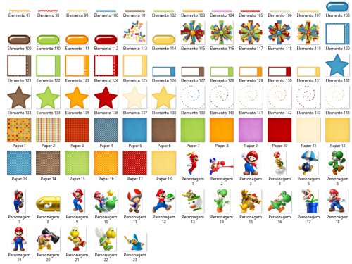 KIT DIGITAL SUPER MARIO SCRAPBOOK