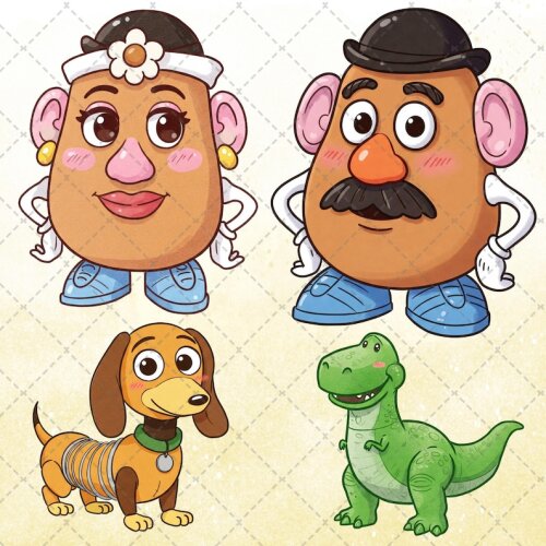Kit Digital Toy Story Aquarela