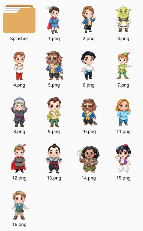 Kit Digital Príncipes Disney Baby Aquarela