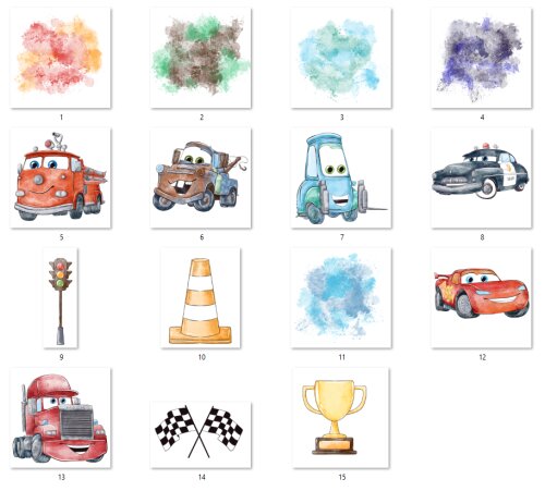 KIT DIGITAL CARROS DISNEY