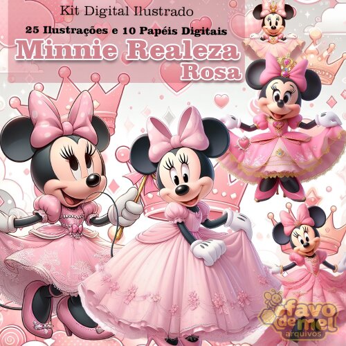 KIT DIGITAL MINNIE REALEZA ROSA