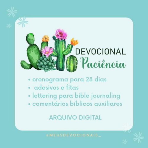 (digital) - Devocional Criativo Paciência - Bible Journaling