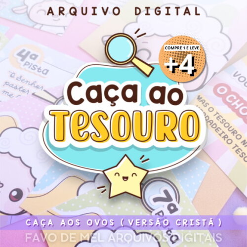 Arquivo de Corte Caça aos Ovos Páscoa Cristã Png pdf