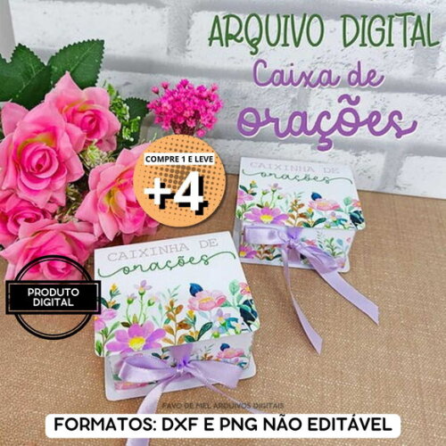 Arquivo de Corte Caixinha de Orações (pague 1 Leve +4)