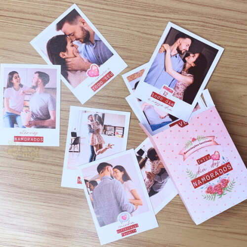 Arquivo de Corte Caixinha Polaroid Dia dos Namorados pdf Dxf