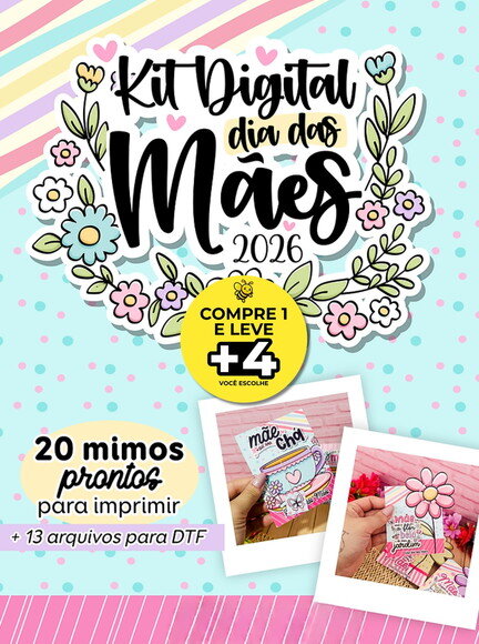 Arquivo de Corte Dia das Mães 2026 Mimos Prontos + Dtf