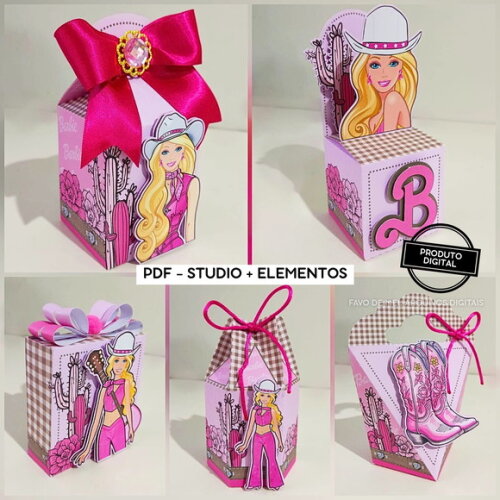 Arquivo de Corte Festa Barbie Boiadeira - Studio e pdf