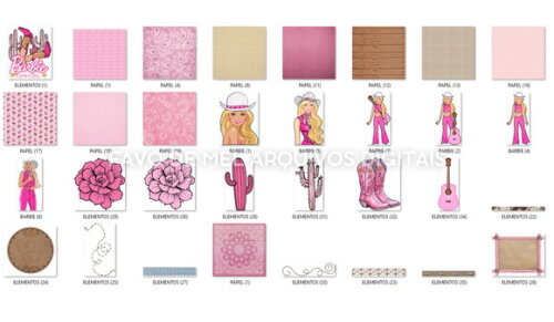 Arquivo de Corte Festa Barbie Boiadeira - Studio e pdf