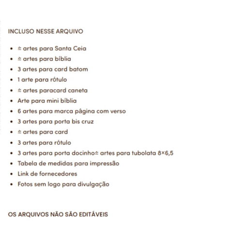 Arquivo de Corte Mimos Páscoa Cristã 2026 pdf Png Studio