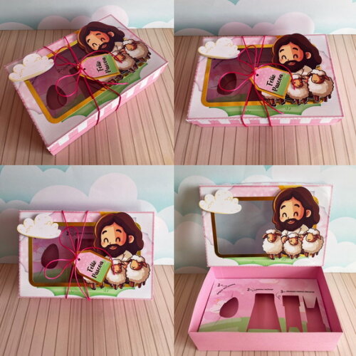 Arquivo de Corte Mini Confeiteiro Cristão Menina pdf Studio
