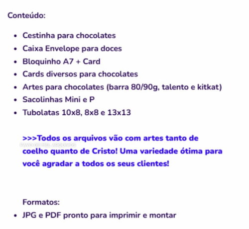 Arquivo de Corte Páscoa 2026 Combo Printables pdf Jpg