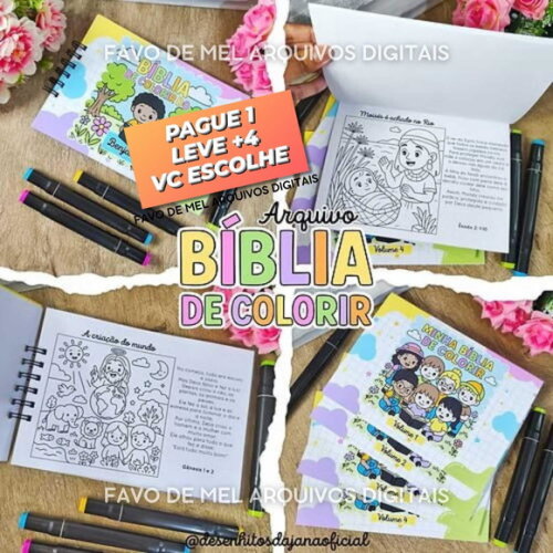 Arquivo Digital Bíblia de Colorir pdf Bíblia Bobbie Goods