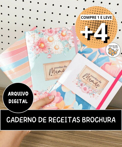 Arquivo Digital Caderno de Receitas da Mamãe - Dia das Mães