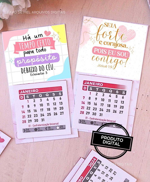 Arquivo Digital Calendário de Geladeira Versículo Bíblico