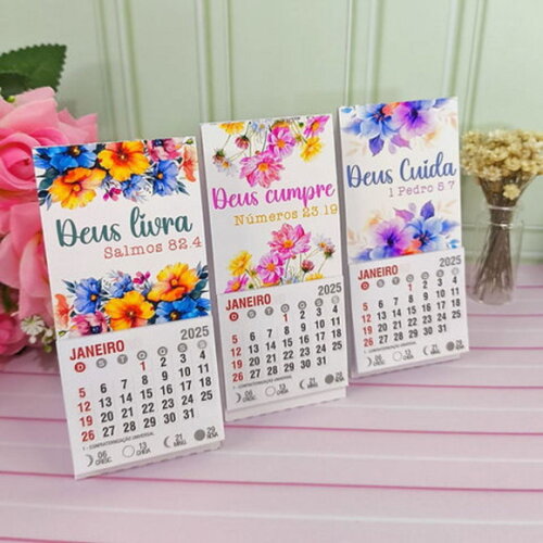 Arquivo Digital Calendários Cristãos Florais 2025