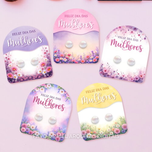 Arquivo Digital Card Brinco Dia da Mulher 2026 Png pdf