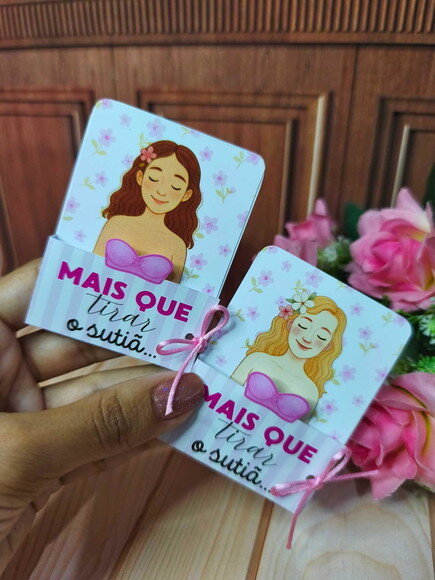 Arquivo Digital Card Brinco Sutiã Outubro Rosa Studio Png