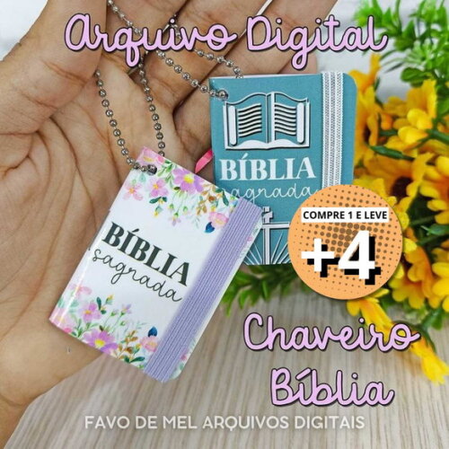 Arquivo Digital Chaveiro Bíblia Png