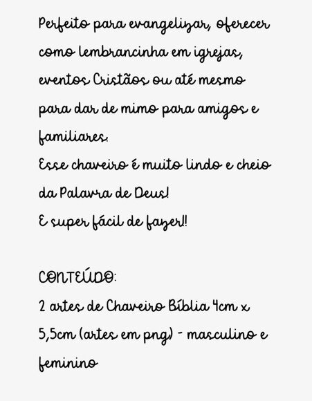Arquivo Digital Chaveiro Bíblia Png