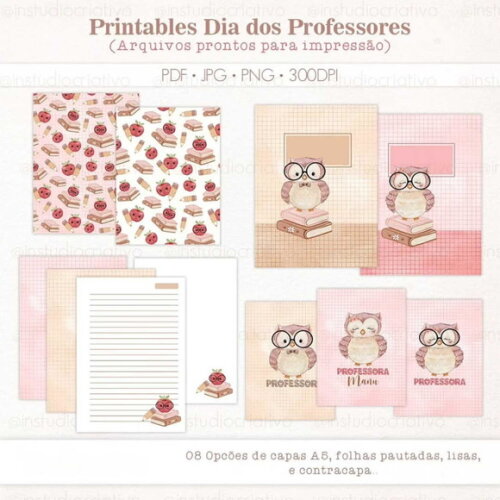 Arquivo Digital Dia dos Professores - Mimos para Imprimir