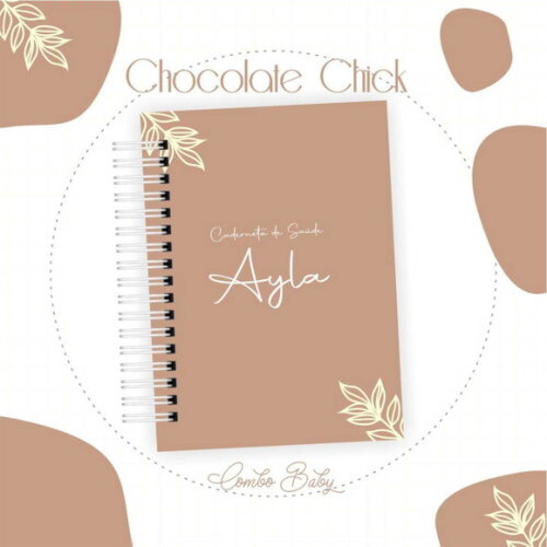 Arquivo Digital Encadernação Bebê Chocolate Chick pdf Png