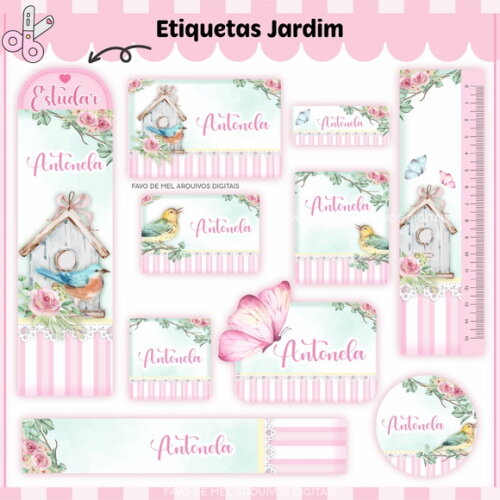 Arquivo Digital Etiqueta Escolar Jardim