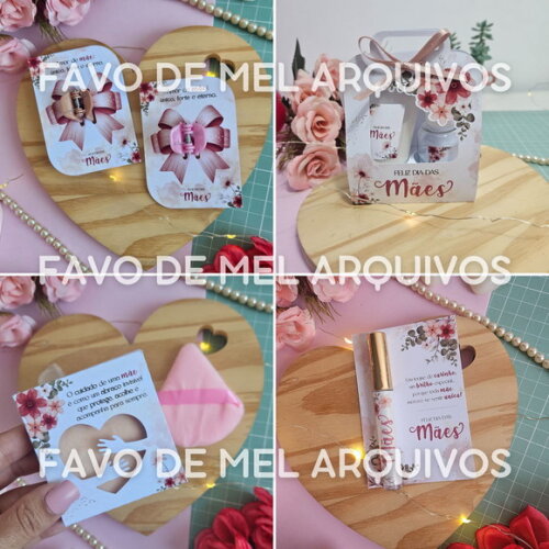 Arquivo Digital Mimos Dia das Mães 2025 Png pdf Svg