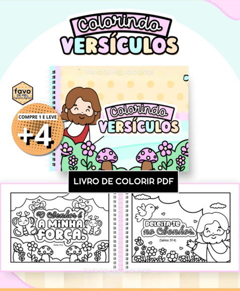 Arquivo Digital pdf Livro de Colorir - Colorindo Versículos