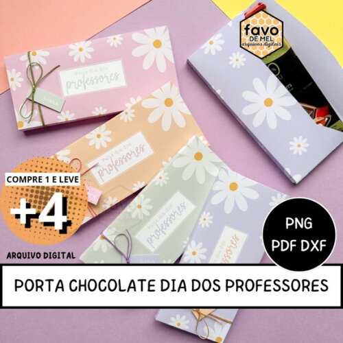 Arquivo Digital Porta Chocolate Dia dos Professores pdf Png