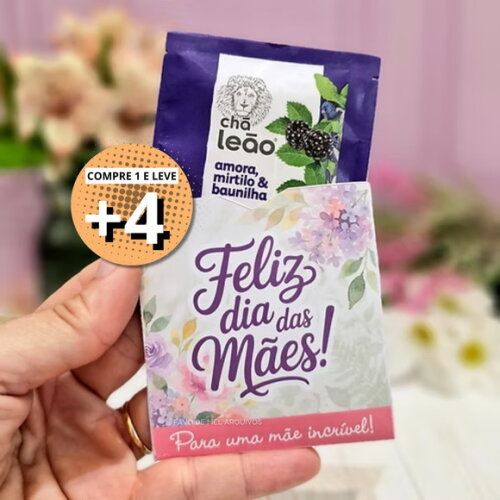 Arquivo Digital Porta Sachê de Chá Dia das Mães 2026 pdf Png
