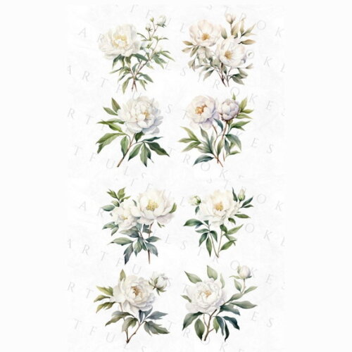 Combo Digital Floral Aquarela - 4 Kits 115 Png