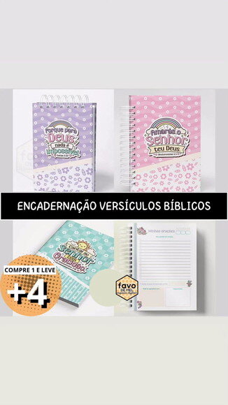 Combo Digital Versículos Bíblicos Encadernação