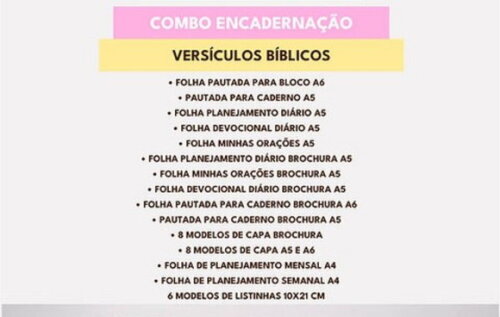 Combo Digital Versículos Bíblicos Encadernação