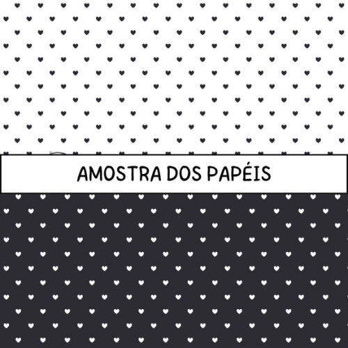 Combo Papéis Digitais Básicos Aquarela - 138 Papéis/11 Kits