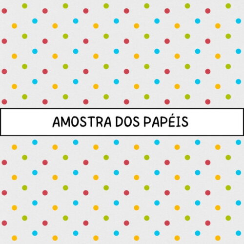Combo Papéis Digitais Circo - Listras, Bolinhas, Estrelinhas
