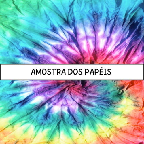 Combo Papéis Digitais Tie Dye - Hippie Friends Forever
