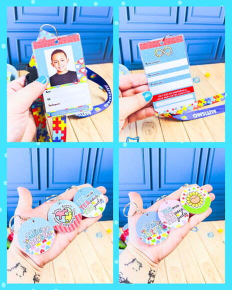 Kit Digital Autismo - Ilustrações e Mimos Png pdf Abril Azul
