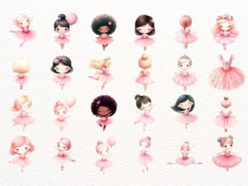 Kit Digital Bailarinas Aquarela (nca)