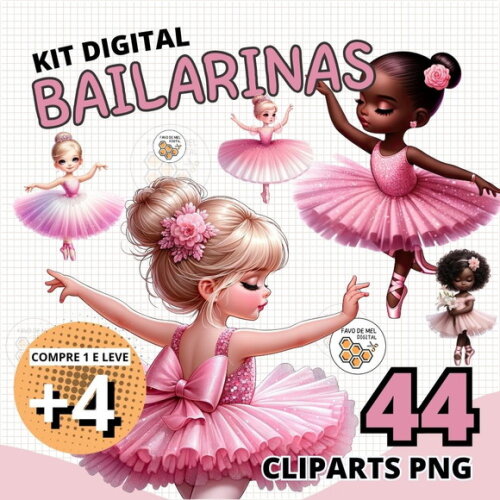 Kit Digital Bailarinas Aquarela (wam)