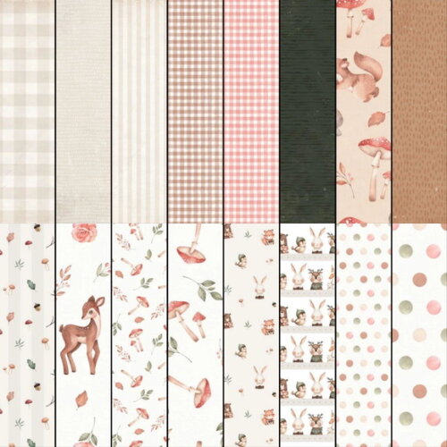 Kit Digital Bosque #14 Boho Floral Aquarela