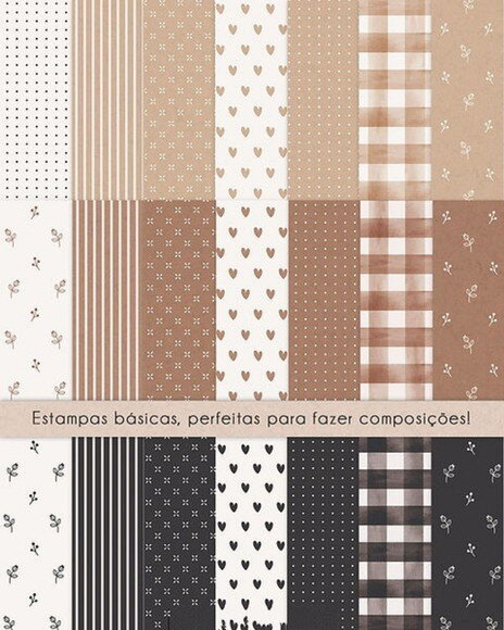 Kit Digital Bosque Minimalista Aquarela #18