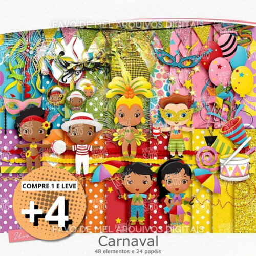 Kit Digital Carnaval Scrapbook #1