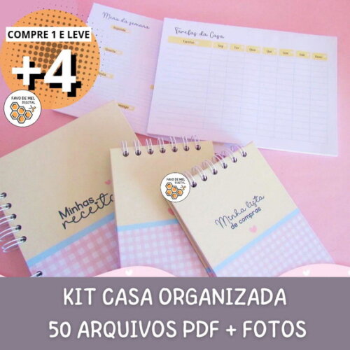 Kit Digital Casa Organizada - Encadernação pdf