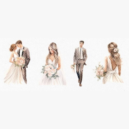 Kit Digital Casamento Noivos Aquarela - Dreamy Wedding