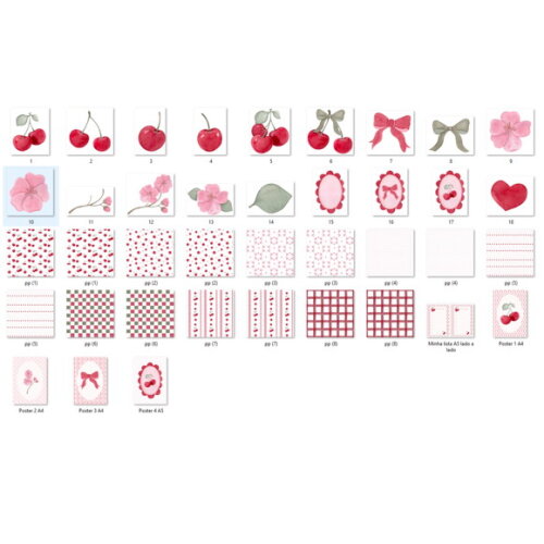Kit Digital Cerejinha Aquarela #11