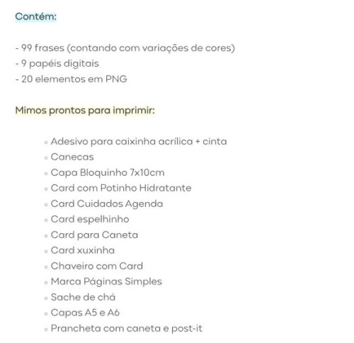 Kit Digital Chuva de Bênçãos Mimos Religiosos e Encadernação