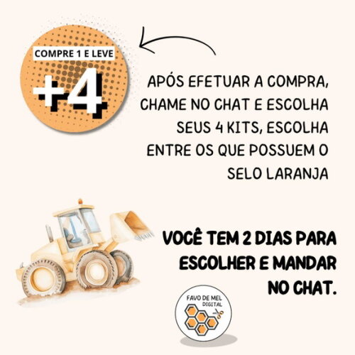 Kit Digital Construção Aquarela 02 - Construction Day (paa)