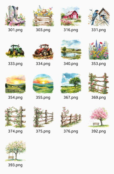 Kit Digital Cowgirl Aquarela Premium - Spring Ranch