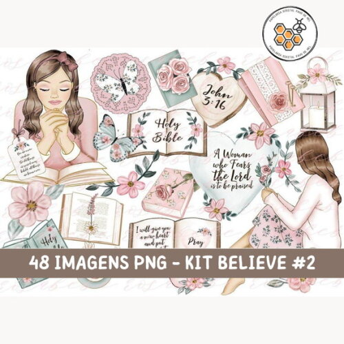 Kit Digital Cristão Believe #2 Rosabebe